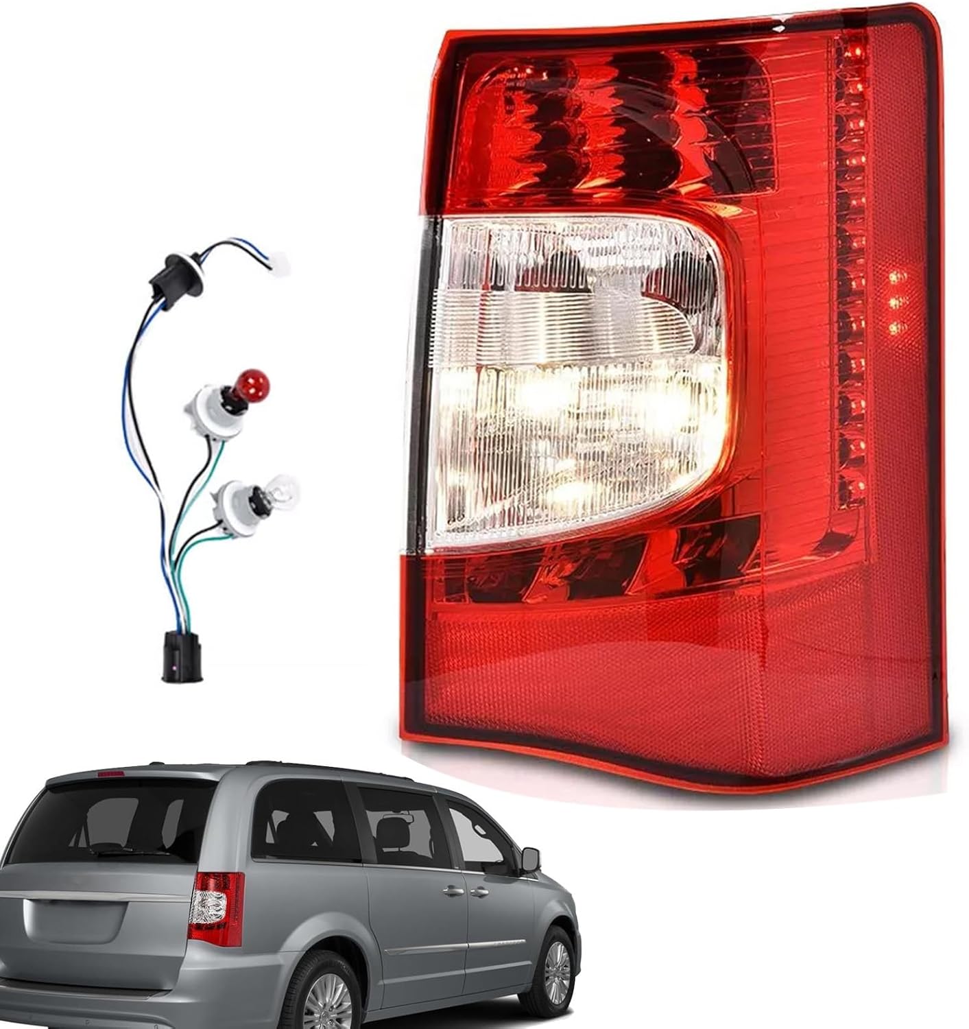 Luces traseras Chrysler Town & Country 11-16 LED derecho