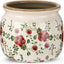 Maceta cerámica vintage para plantas vaso rojo grieta