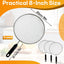 Pantalla anti salpicaduras 8pulg acero inox con mango