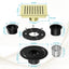 Drenaje ducha cuadrado 6pulg acero inox cromado