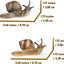 2 Pzas Figuras Caracol Jardín de Hadas Setas Decoración