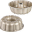 2 Moldes Tarta Antiadherentes 25cm Acero Carbono