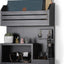 Soporte llaves pared con 6 ganchos metal color negro