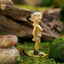 Figura hadas terrario búho bronceado verde