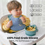 Pack destete silicona plato dividido vaso pajita babero
