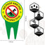 2 Carteles No Excremento Perro Aluminio 13.7x7.9"