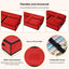 Bolsa almacenamiento tela Oxford 600D con particiones rojo