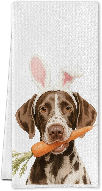 Toallas cocina alemanas conejo Pascua regalo mamá perros