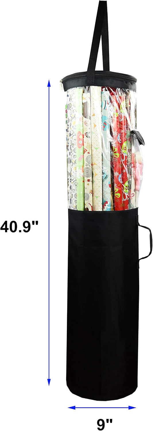 Organiz. bolsa regalo 9x40.9" resistente negro