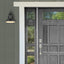Aplique pared interior exterior 1 luz negro mate