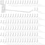 Set 100 ganchos pared listones 6" soporte estante blanco