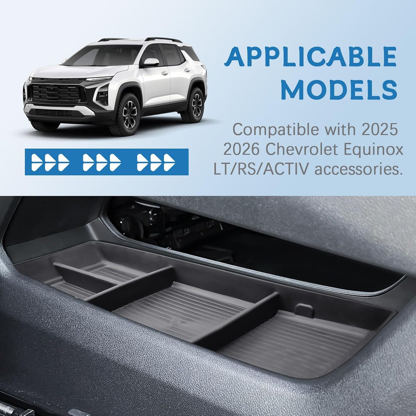 Bandeja organizadora consola inferior Chevy Equinox 25-26