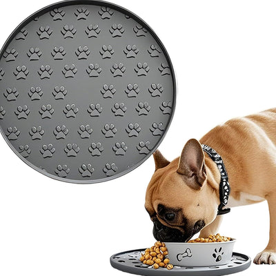 Tapete silicona para comida perros y gatos con pata redonda
