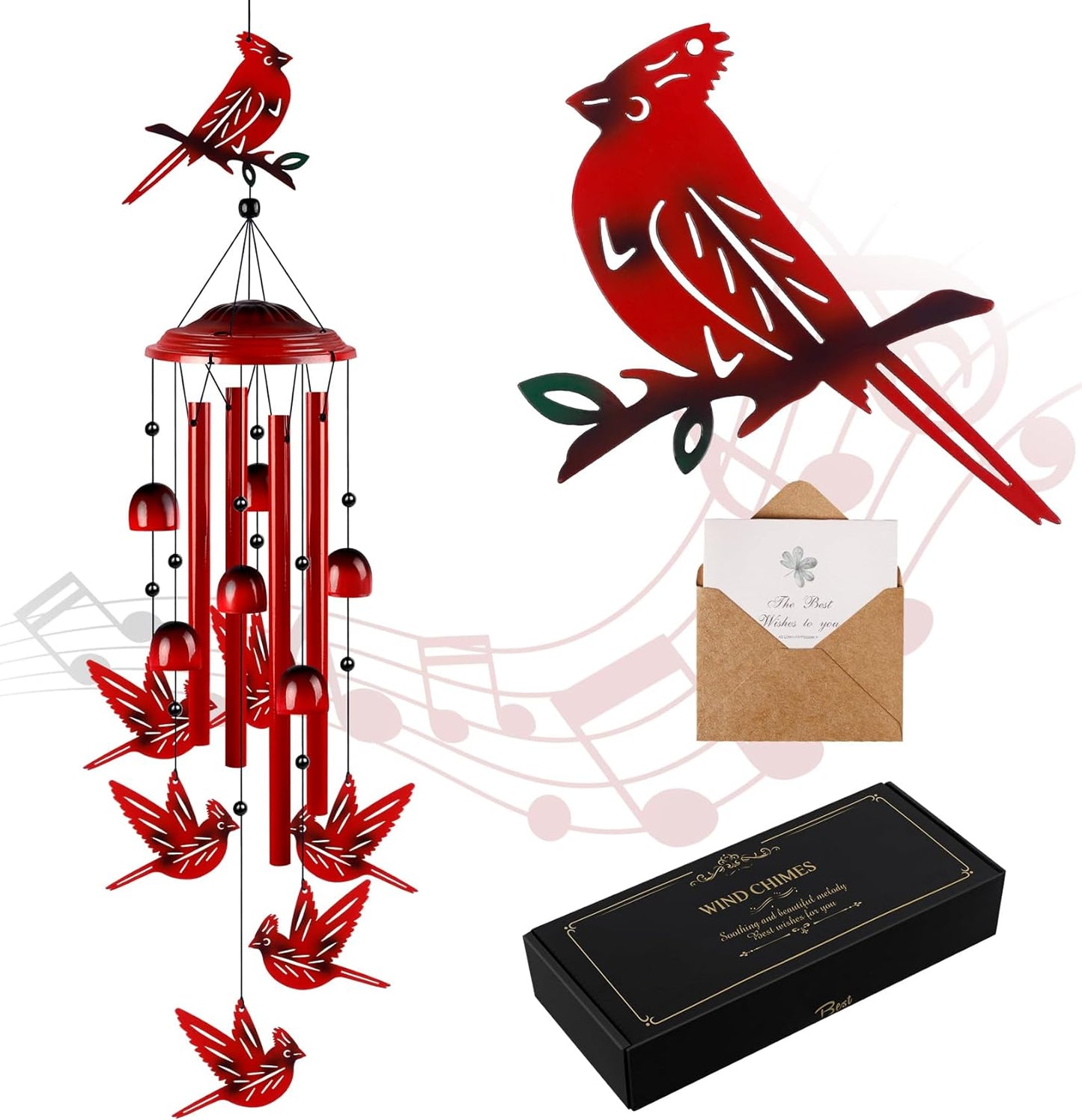 Campanillas viento cardenales para jardín y patio