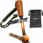 Kit arranque fuego acero mecha yesca pedernal impermeable camping