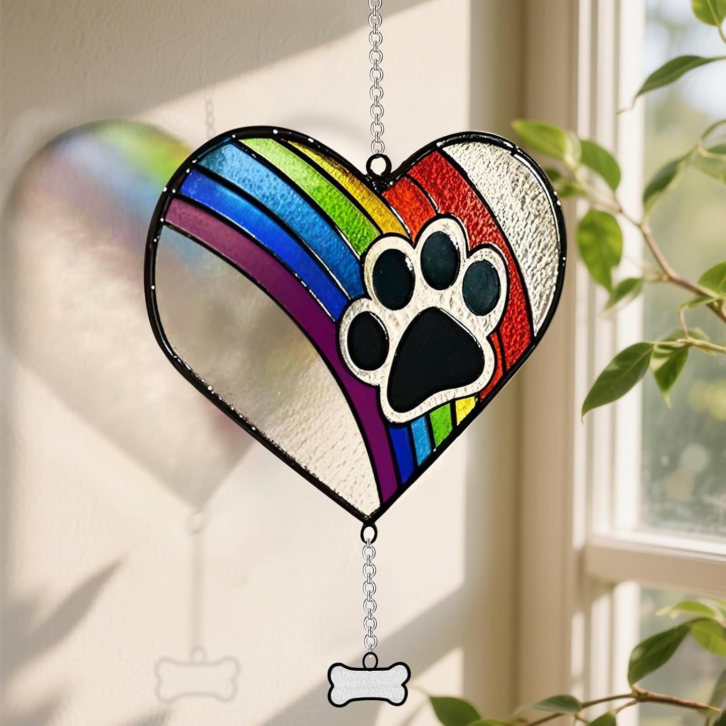 Regalos conmemorativos perro puente arco iris