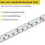 2 Pack Cinta Métrica Autoadhesiva 1/2pulg 158pulg 400cm