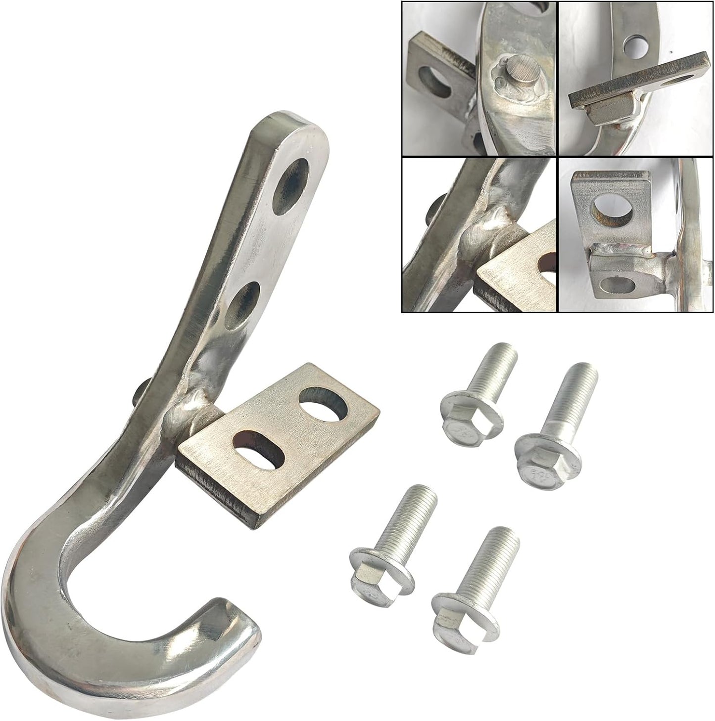 Gancho remolque Jeep JL JLU 18-25 izquierdo acero inox