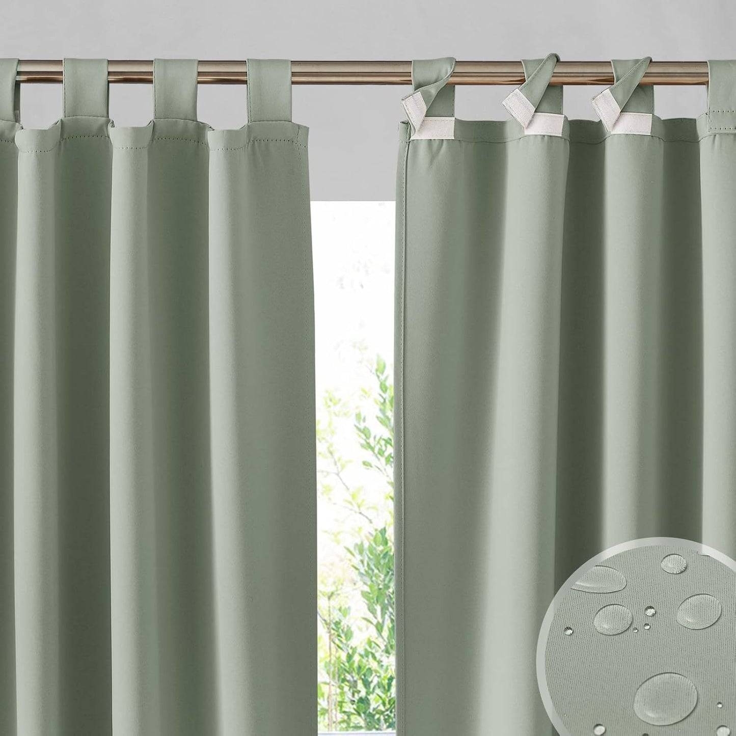 Cortinas adhesivas exteriores impermeables 52x84