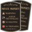 2 Letreros Advertencia Propiedad Privada 12x18" Aluminio