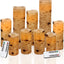 Set 9 velas LED cera real 4-9pulg control remoto 10 teclas