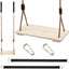 Set columpios cuerda nailon asiento madera