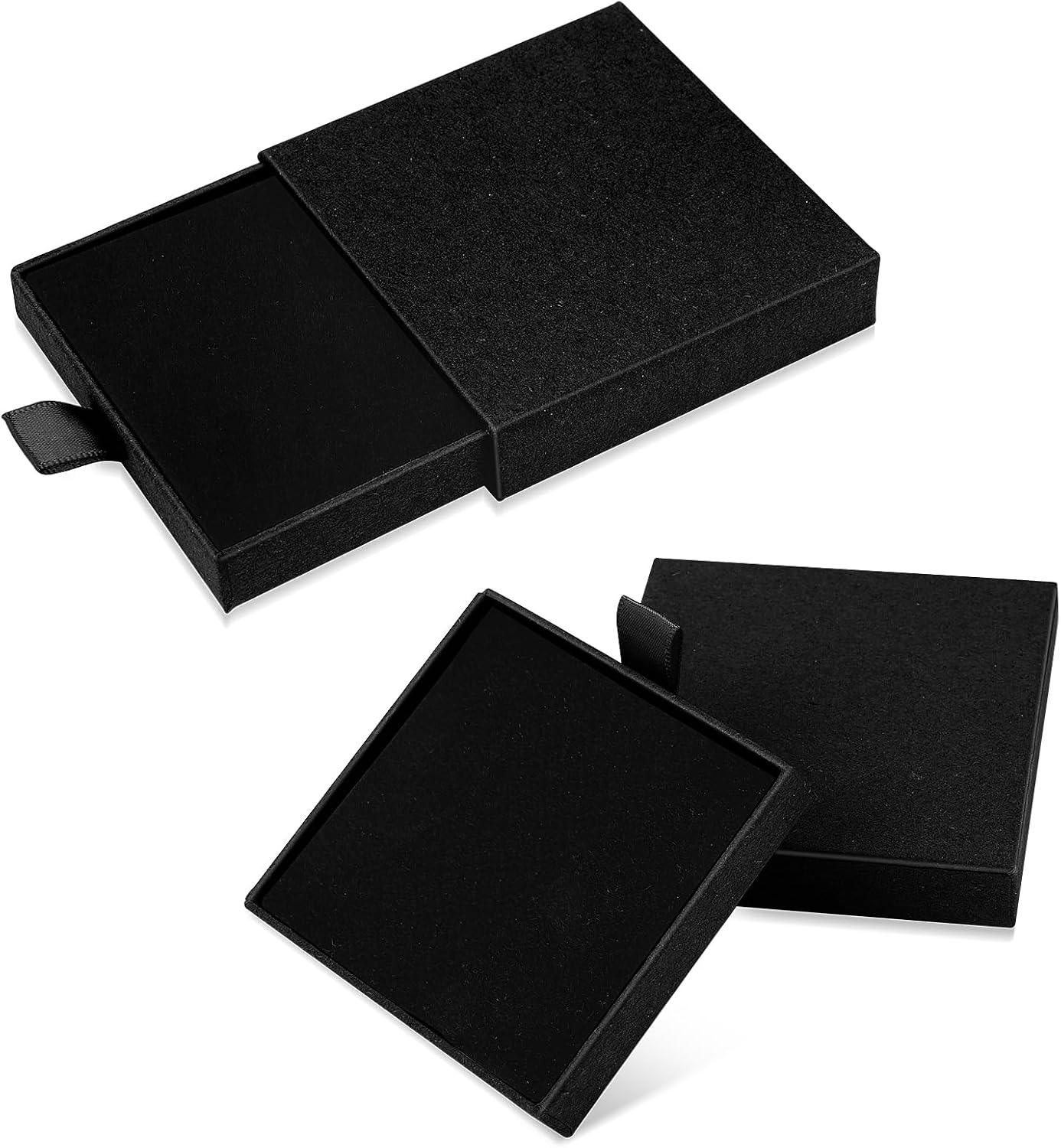 Caja regalo joyas collar aretes pulsera negro