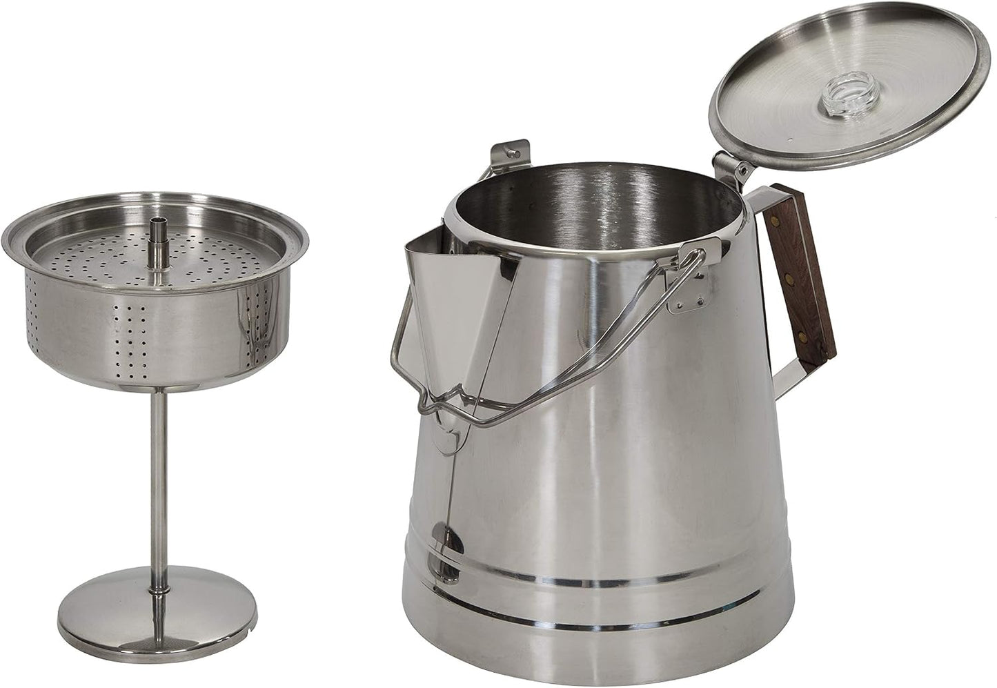 Cafetera Percoladora Acero Inox 28 Tazas Plata