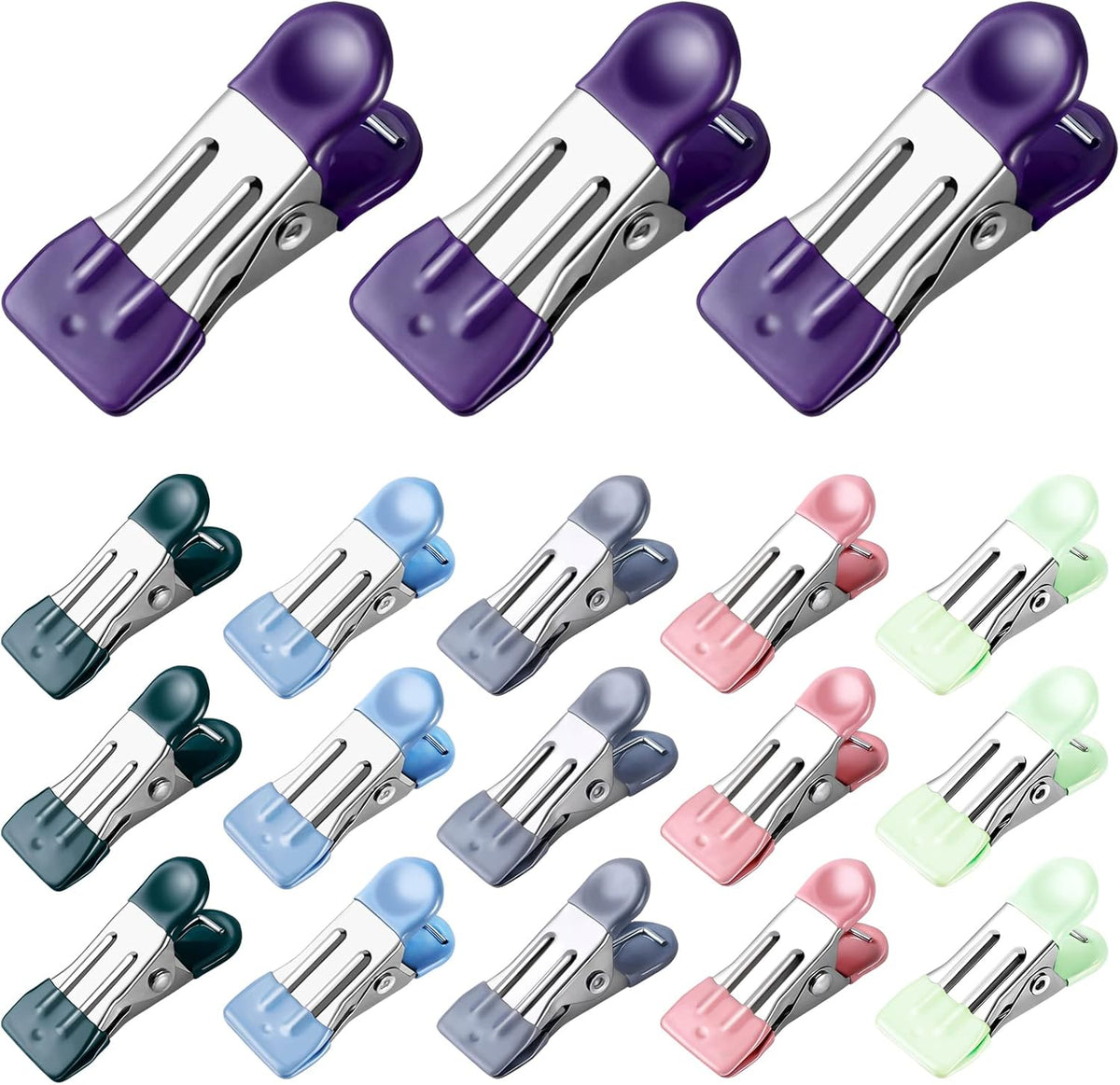 30 Clips para ropa y alimentos 2.17pulg