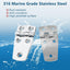 Bisagras marinas acero inox 316 pulida 2.25pulg
