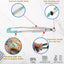 Pinzas gofres 10pulg silicona y nailon antideslizantes multiusos