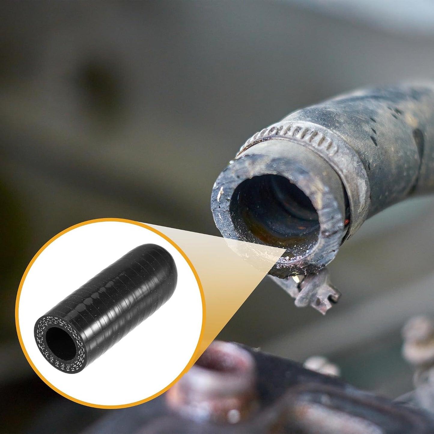 Tapón manguera silicona 14mm para vacío refrigerante coche