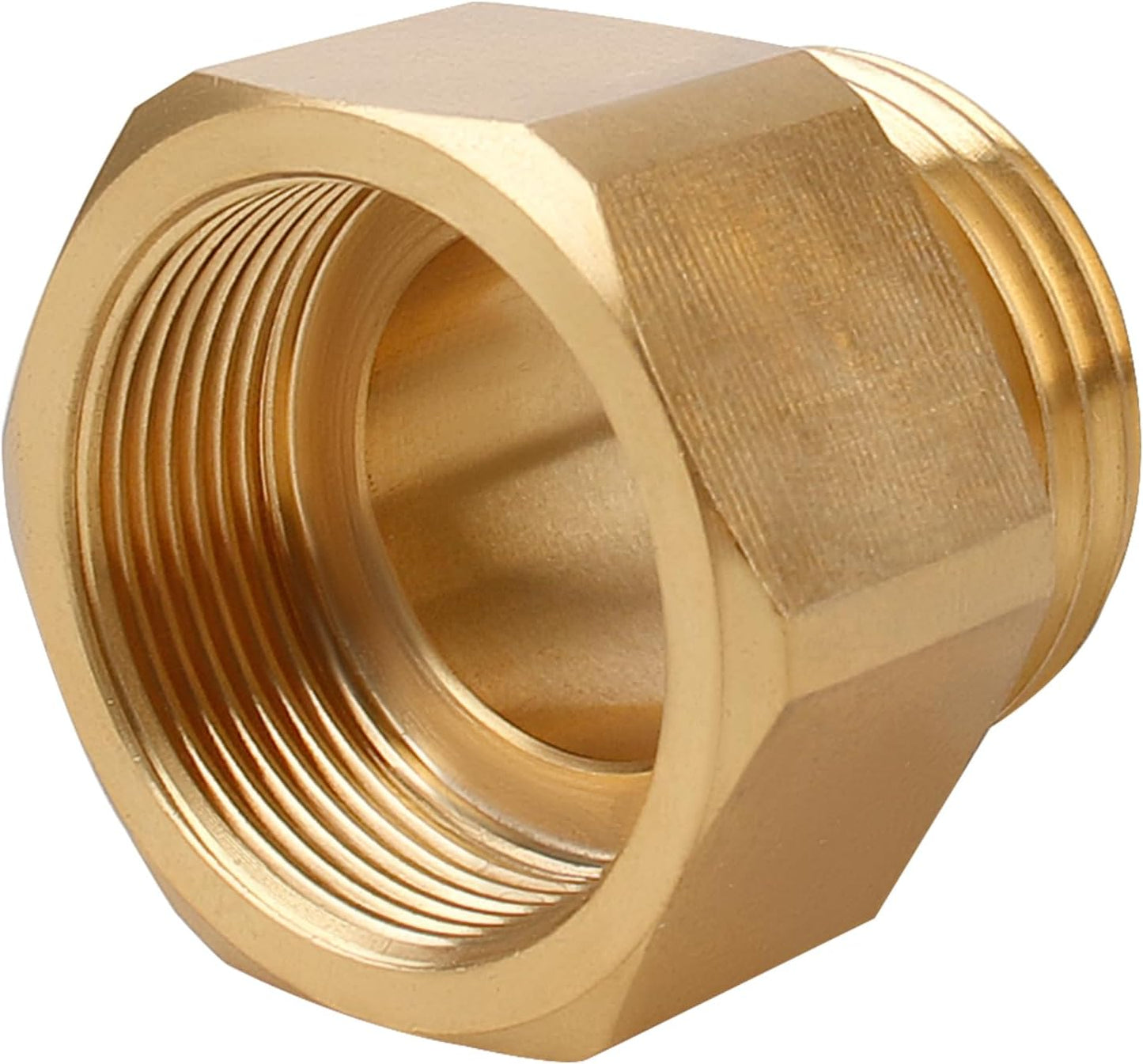 Adaptador latón manguera rosca fina 1-1/16 pulg