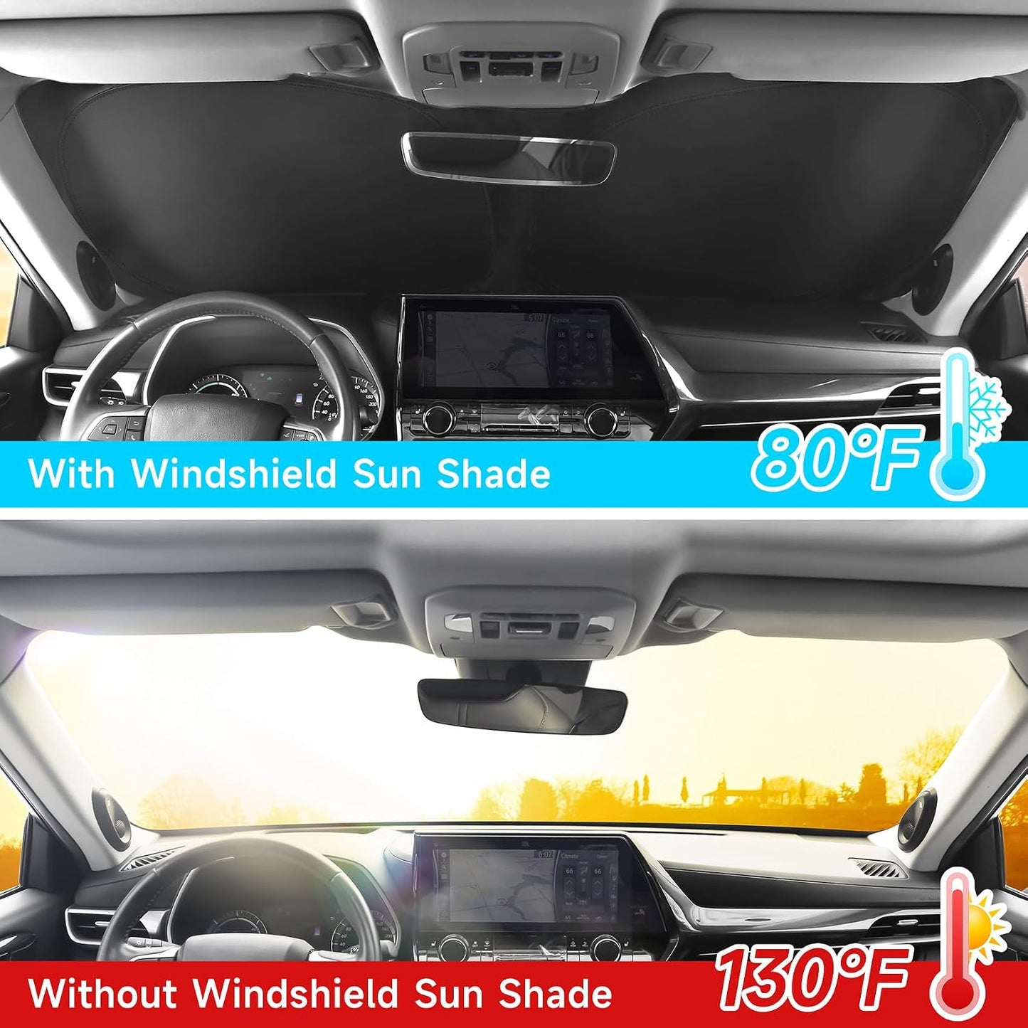 Parasol plegable para Mazda CX5 2017 visor sol UV