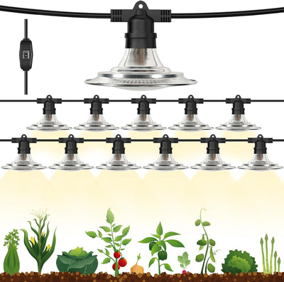 Luces LED cultivo invernadero impermeables espectro completo