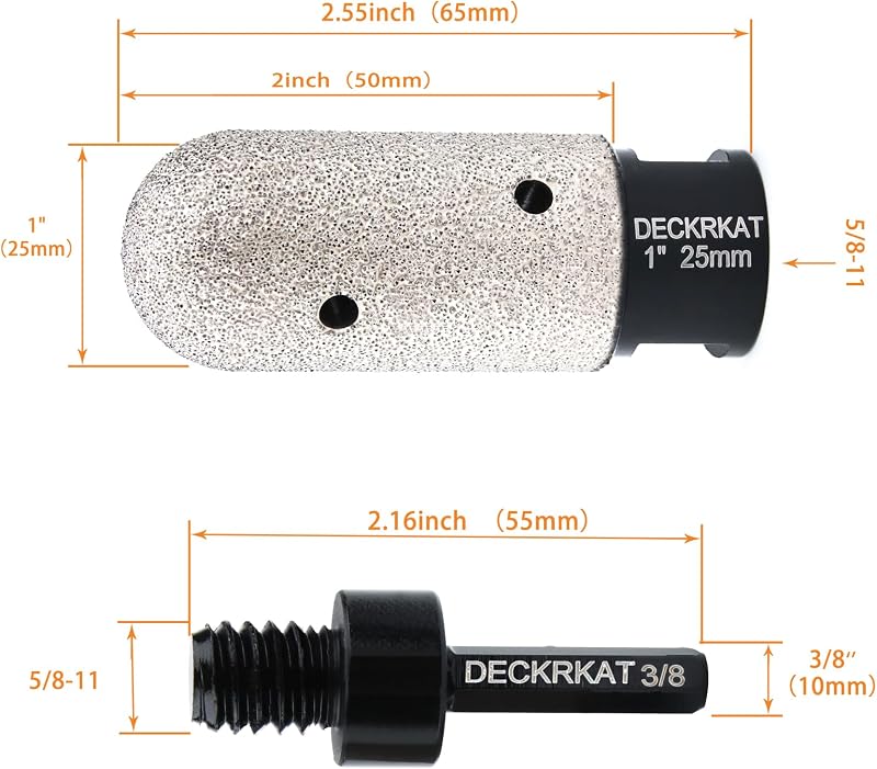 Broca diamante 1pulg para amoladoras granito cerámica