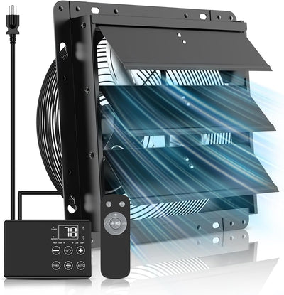 Ventilador escape 8pulg termostato control remoto 760CFM