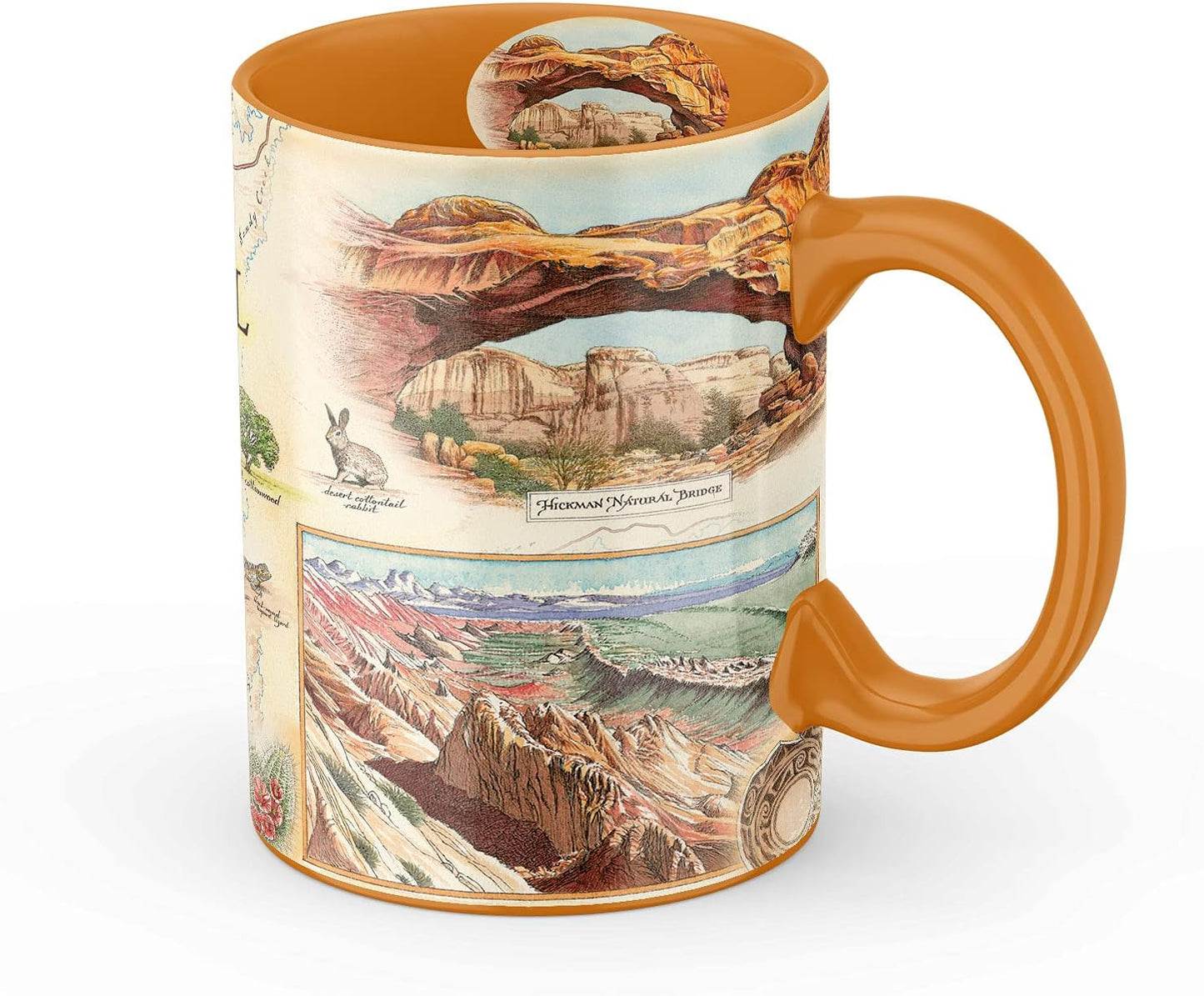 Taza cerámica mapa Parque Capitol Reef 16oz sin BPA