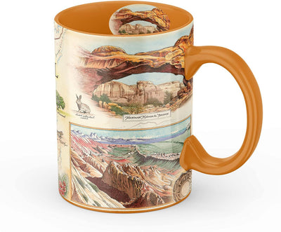 Taza cerámica mapa Parque Capitol Reef 16oz sin BPA