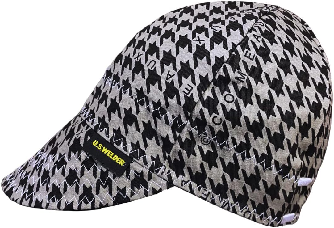 Tapa soldadura negro/gris houndstooth