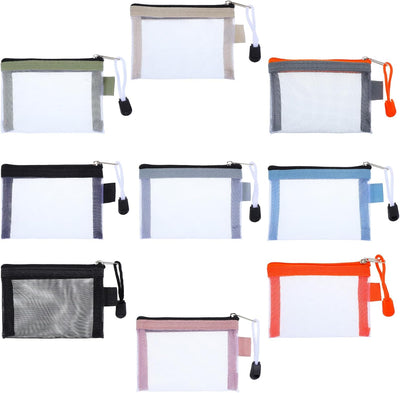 Bolsas malla con cremallera organizador maquillaje viaje
