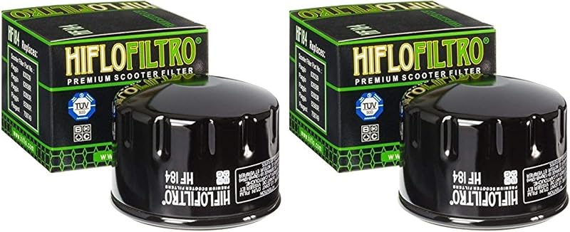 Filtro aceite HF184 Premium negro 2 pzas