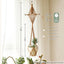 Perchas madera y macramé 39pulg soporte plantas 10pulg