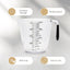 Juego 3 Tazas Medidoras Plástico Transparente 8/16/32oz