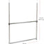 Colgador armario ajustable 2 niveles cromado