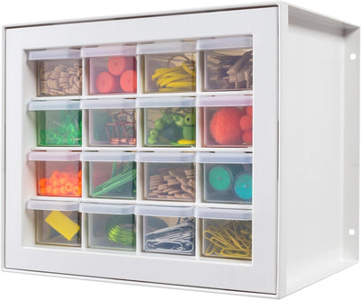 Organiz. 16 cajones para bricolaje herramientas y piezas