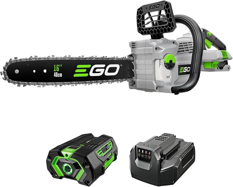 Motosierra EGO 16" inalámbrica 56V 4.0Ah con cargador
