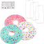 3 Linternas papel dona 12pulg decorativas para fiestas