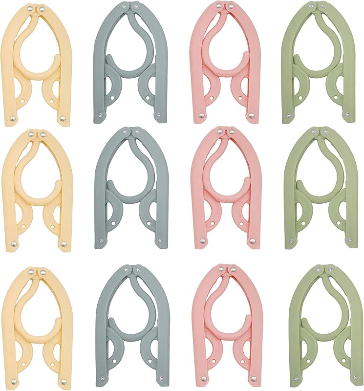 12 Pzas Percha Ropa Plegable Viaje Negocios