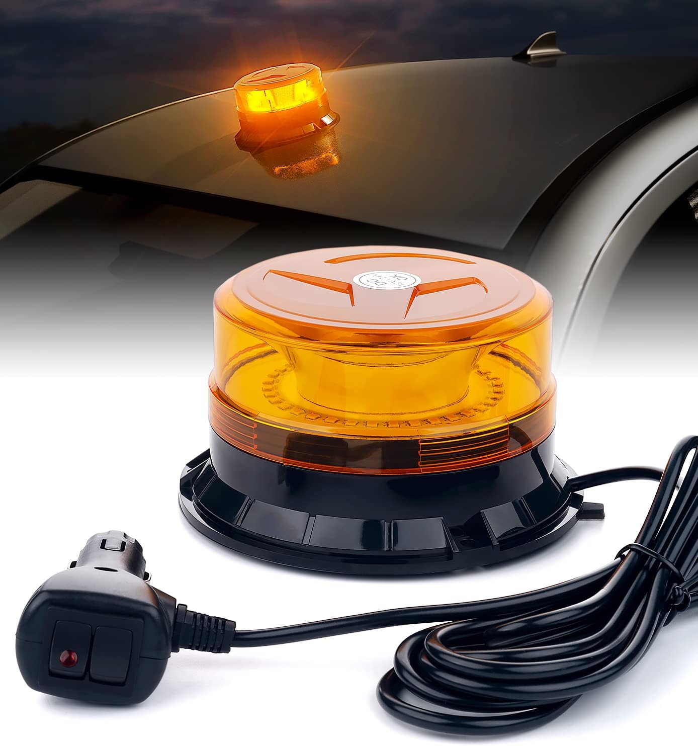 Luz estroboscópica LED ámbar para camiones y vehículos